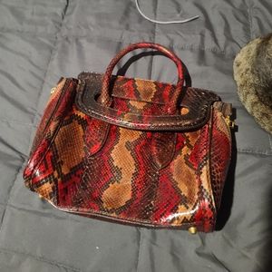 Alexander mcqueen snakeskin handbag